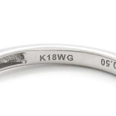 ノンブランド NON BRAND ベルトモチーフ ダイヤリング ホワイトゴールド K18WG ダイヤモンド リング 指輪 750 11号