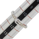 ノンブランド NON BRAND ベルトモチーフ ダイヤリング ホワイトゴールド K18WG ダイヤモンド リング 指輪 750 11号