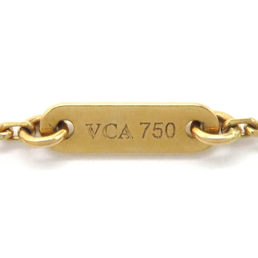 ヴァンクリーフアーペル Van Cleef & Arpels スウィート アルハンブラ ペンダント VCARF69100 パールホワイトXイエローゴールド K18YG マザーオブパール ネックレス 白 Au750 18K