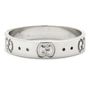 グッチ GUCCI アイコン スリム 660070 ホワイトゴールド K18WG #18 リング 指輪 Au750 18K ホワイトゴールド 17号