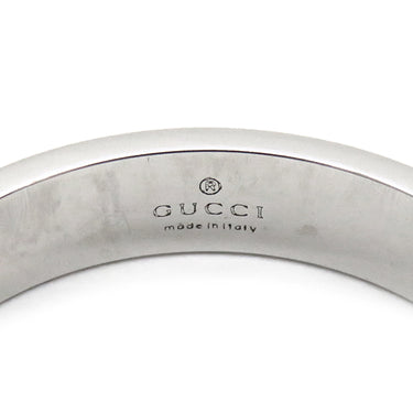 グッチ GUCCI アイコン スリム 660070 ホワイトゴールド K18WG #18 リング 指輪 Au750 18K ホワイトゴールド 17号