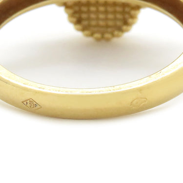 ヴァンクリーフアーペル Van Cleef & Arpels ヴィンテージ アルハンブラ VCARA41000 ブラックXイエローゴールド K18YG ダイヤモンド オニキス #55(JP15) リング 指輪 Au750 18金 14.5号