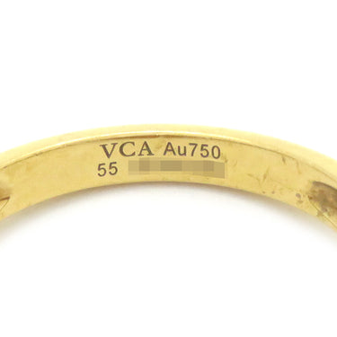 ヴァンクリーフアーペル Van Cleef & Arpels ヴィンテージ アルハンブラ VCARA41000 ブラックXイエローゴールド K18YG ダイヤモンド オニキス #55(JP15) リング 指輪 Au750 18金 14.5号