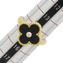 ヴァンクリーフアーペル Van Cleef & Arpels ヴィンテージ アルハンブラ VCARA41000 ブラックXイエローゴールド K18YG ダイヤモンド オニキス #55(JP15) リング 指輪 Au750 18金 14.5号