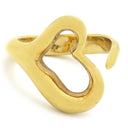 ティファニー Tiffany & Co オープンハート イエローゴールド K18YG リング 指輪 T＆Co. 750 750YG エルサ ペレッティ 9号