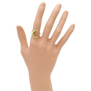 ティファニー Tiffany & Co オープンハート イエローゴールド K18YG リング 指輪 T＆Co. 750 750YG エルサ ペレッティ 9号