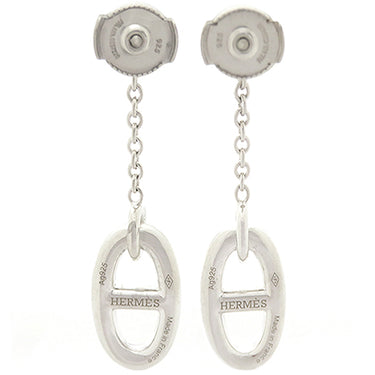 エルメス HERMES ファランドール MM シルバー シルバー925 ピアス ドロップピアス シェーヌダンクル スターリングシルバー AG925