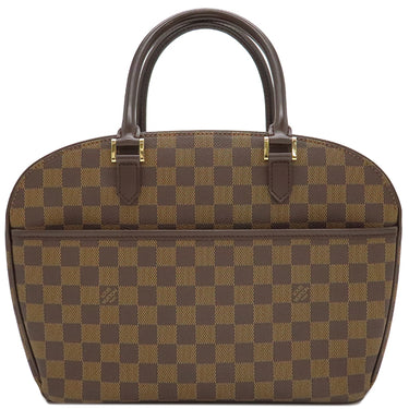 ルイヴィトン LOUIS VUITTON サリア オリゾンタル N51282 ダミエエベヌ ダミエキャンバス ハンドバッグ ゴールド金具 茶 ボストン