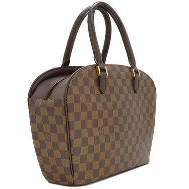 ルイヴィトン LOUIS VUITTON サリア オリゾンタル N51282 ダミエエベヌ ダミエキャンバス ハンドバッグ ゴールド金具 茶 ボストン
