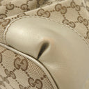 グッチ GUCCI スーキー トートバッグ  247902 ベージュ×ゴールド GGキャンバス レザー 2WAYバッグ シャンパンゴールド金具 ハンドバッグ ショルダーバッグ