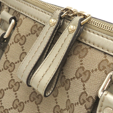 グッチ GUCCI スーキー トートバッグ  247902 ベージュ×ゴールド GGキャンバス レザー 2WAYバッグ シャンパンゴールド金具 ハンドバッグ ショルダーバッグ