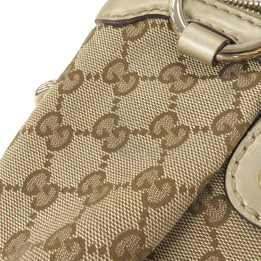 グッチ GUCCI スーキー トートバッグ  247902 ベージュ×ゴールド GGキャンバス レザー 2WAYバッグ シャンパンゴールド金具 ハンドバッグ ショルダーバッグ