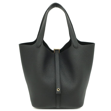 エルメス HERMES ピコタンロックMM  ブラック トリヨンクレマンス ハンドバッグ ゴールド金具 新品 未使用 黒 新刻印