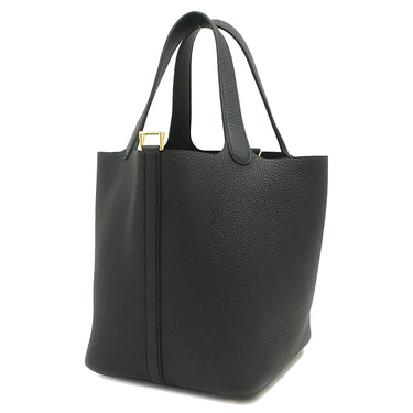 エルメス HERMES ピコタンロックMM  ブラック トリヨンクレマンス ハンドバッグ ゴールド金具 新品 未使用 黒 新刻印