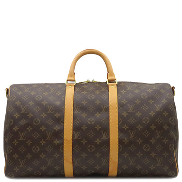 ルイヴィトン LOUIS VUITTON キーポル バンドリエール50 M41416 モノグラム モノグラムキャンバス ボストンバッグ ゴールド金具 茶 鍵/パドロック/ネームタグ/ポワニエ欠品
