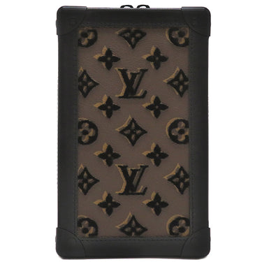 ルイヴィトン LOUIS VUITTON タフタ―ジュ ヴァーティカル ソフトトランク M45044 モノグラム モノグラムキャンバス レザー タフタ―ジュ ショルダーバッグ マットブラック金具 茶 黒 斜め掛け