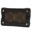 ルイヴィトン LOUIS VUITTON タフタ―ジュ ヴァーティカル ソフトトランク M45044 モノグラム モノグラムキャンバス レザー タフタ―ジュ ショルダーバッグ マットブラック金具 茶 黒 斜め掛け