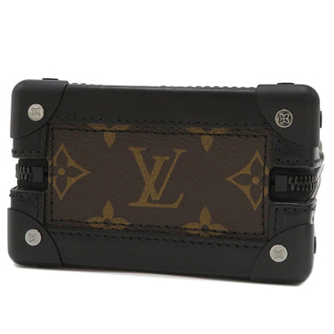 ルイヴィトン LOUIS VUITTON タフタ―ジュ ヴァーティカル ソフトトランク M45044 モノグラム モノグラムキャンバス レザー タフタ―ジュ ショルダーバッグ マットブラック金具 茶 黒 斜め掛け
