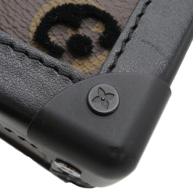 ルイヴィトン LOUIS VUITTON タフタ―ジュ ヴァーティカル ソフトトランク M45044 モノグラム モノグラムキャンバス レザー タフタ―ジュ ショルダーバッグ マットブラック金具 茶 黒 斜め掛け