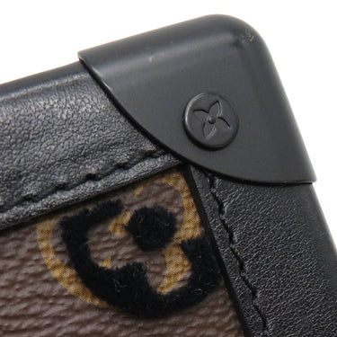 ルイヴィトン LOUIS VUITTON タフタ―ジュ ヴァーティカル ソフトトランク M45044 モノグラム モノグラムキャンバス レザー タフタ―ジュ ショルダーバッグ マットブラック金具 茶 黒 斜め掛け