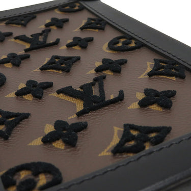 ルイヴィトン LOUIS VUITTON タフタ―ジュ ヴァーティカル ソフトトランク M45044 モノグラム モノグラムキャンバス レザー タフタ―ジュ ショルダーバッグ マットブラック金具 茶 黒 斜め掛け