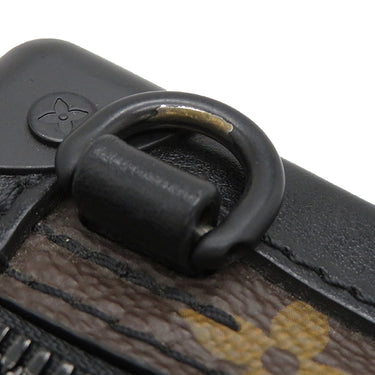 ルイヴィトン LOUIS VUITTON タフタ―ジュ ヴァーティカル ソフトトランク M45044 モノグラム モノグラムキャンバス レザー タフタ―ジュ ショルダーバッグ マットブラック金具 茶 黒 斜め掛け