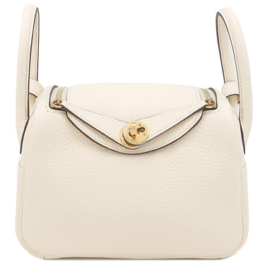 エルメス HERMES リンディ ミニ 20 ナタ トリヨンクレマンス ショルダーバッグ ゴールド金具 新品 未使用 アイボリー　