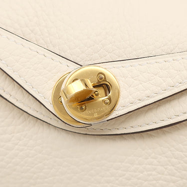 エルメス HERMES リンディ ミニ 20 ナタ トリヨンクレマンス ショルダーバッグ ゴールド金具 新品 未使用 アイボリー　