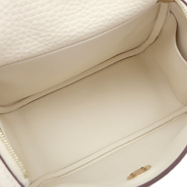 エルメス HERMES リンディ ミニ 20 ナタ トリヨンクレマンス ショルダーバッグ ゴールド金具 新品 未使用 アイボリー　