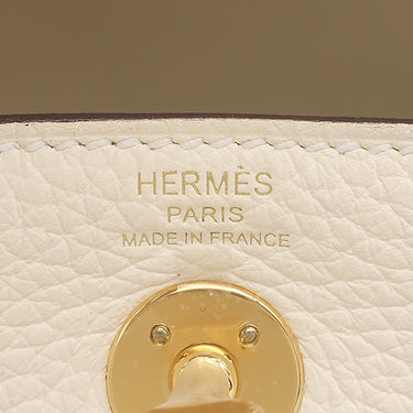 エルメス HERMES リンディ ミニ 20 ナタ トリヨンクレマンス ショルダーバッグ ゴールド金具 新品 未使用 アイボリー　