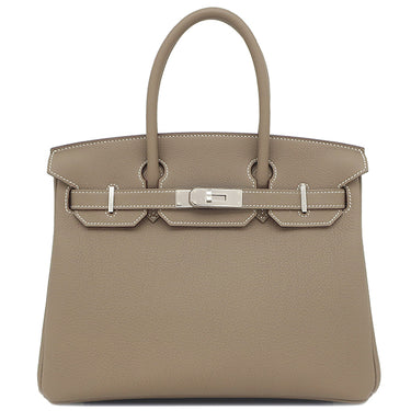 エルメス HERMES バーキン30 エトゥープ トゴ ハンドバッグ シルバー金具 グレージュ 新品 未使用 新刻印