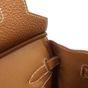 エルメス HERMES バーキン30 ゴールド トゴ ハンドバッグ シルバー金具 茶 新品 未使用 新刻印