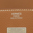 エルメス HERMES バーキン30 ゴールド トゴ ハンドバッグ シルバー金具 茶 新品 未使用 新刻印