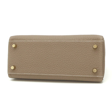 エルメス HERMES ケリー25 内縫い エトゥープ トゴ 2WAYバッグ ゴールド金具 新品 未使用 グレージュ ショルダー