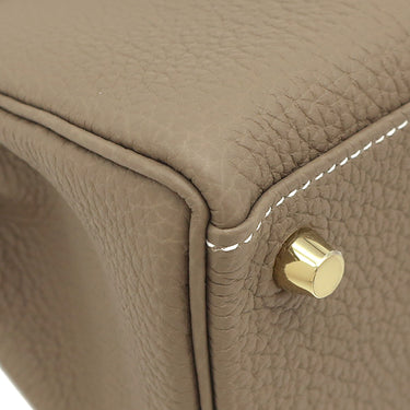 エルメス HERMES ケリー25 内縫い エトゥープ トゴ 2WAYバッグ ゴールド金具 新品 未使用 グレージュ ショルダー