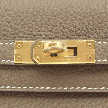 エルメス HERMES ケリー25 内縫い エトゥープ トゴ 2WAYバッグ ゴールド金具 新品 未使用 グレージュ ショルダー