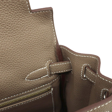 エルメス HERMES ケリー25 内縫い エトゥープ トゴ 2WAYバッグ ゴールド金具 新品 未使用 グレージュ ショルダー