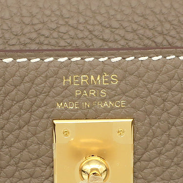 エルメス HERMES ケリー25 内縫い エトゥープ トゴ 2WAYバッグ ゴールド金具 新品 未使用 グレージュ ショルダー
