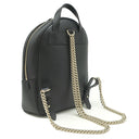 グッチ GUCCI インターロッキングG ソーホー 536192 ブラック レザー リュック・デイパック ゴールド金具 黒  チェーン バックパック