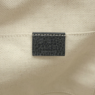 グッチ GUCCI インターロッキングG ソーホー 536192 ブラック レザー リュック・デイパック ゴールド金具 黒  チェーン バックパック