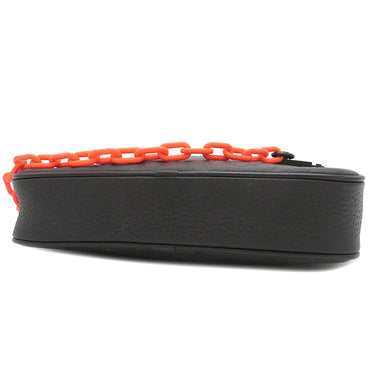ルイヴィトン LOUIS VUITTON ポシェット ヴォルガ M53550 ノワール トリヨンレザー クラッチバッグ ブラック金具 黒 オレンジ セカンドバッグ