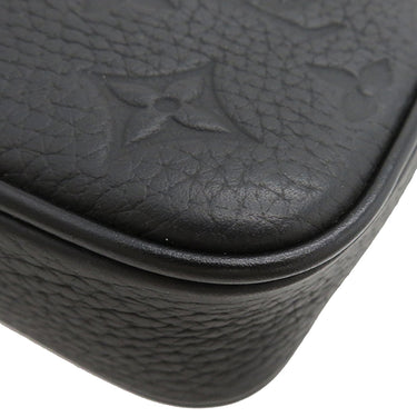 ルイヴィトン LOUIS VUITTON ポシェット ヴォルガ M53550 ノワール トリヨンレザー クラッチバッグ ブラック金具 黒 オレンジ セカンドバッグ