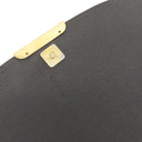 フェンディ FENDI ズッカ 8BT215 ブラウン×ダークブラウン レザー ナイロンジャガード ショルダーバッグ ゴールド金具 茶 ズッカ FF