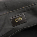 フェンディ FENDI ズッカ 8BT215 ブラウン×ダークブラウン レザー ナイロンジャガード ショルダーバッグ ゴールド金具 茶 ズッカ FF