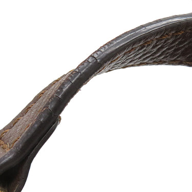 フェンディ FENDI ズッカ 8BT215 ブラウン×ダークブラウン レザー ナイロンジャガード ショルダーバッグ ゴールド金具 茶 ズッカ FF