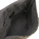 フェンディ FENDI ズッカ 8BT215 ブラウン×ダークブラウン レザー ナイロンジャガード ショルダーバッグ ゴールド金具 茶 ズッカ FF