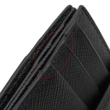 プラダ PRADA メタルロゴ 2MC063 NERO サフィアーノレザー 二つ折り財布 シルバー金具 黒 SAFFIANO BICOLO コンパクトウォレット