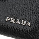 プラダ PRADA メタルロゴ 2MC063 NERO サフィアーノレザー 二つ折り財布 シルバー金具 黒 SAFFIANO BICOLO コンパクトウォレット