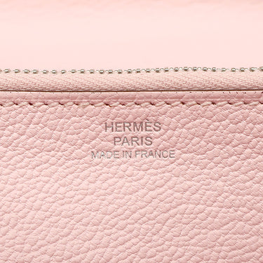エルメス HERMES ケリーウォレット ギリーズ ロング ローズサクラ スイフト 長財布 シルバー金具