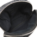 ロエベ LOEWE アナグラム ミニ カメラバッグ ブラック×グレー ジャガード カーフスキン ショルダーバッグ シルバー金具 黒